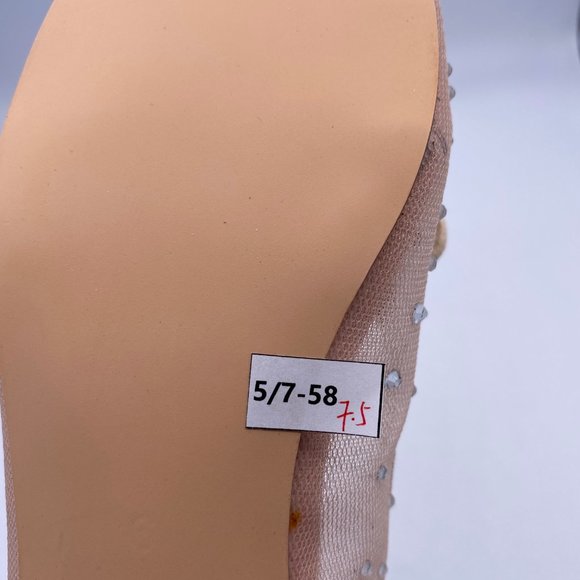 XYD Crystal Studs Ballet Flat Round Toe Rhinestone - Picture 8 of 8